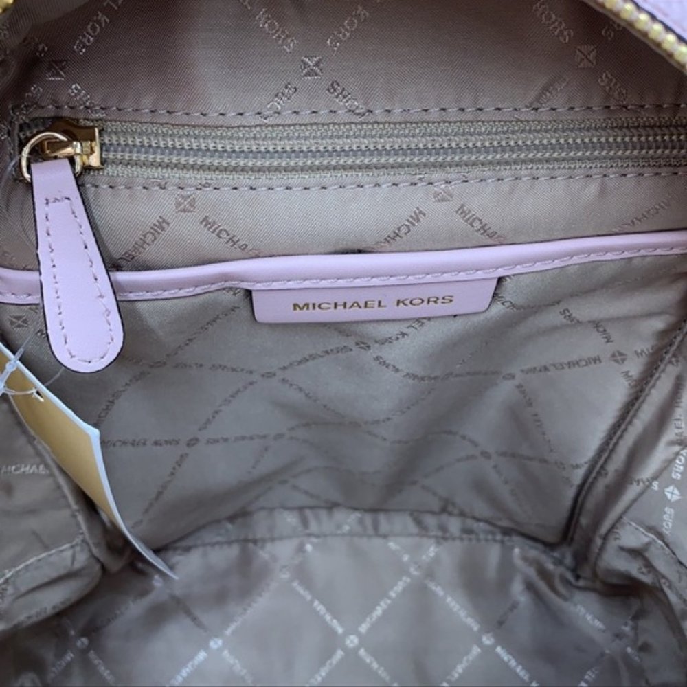 Michael Kors Adina Medium Backpack Leather Powder Blush - Picture 11 of 16